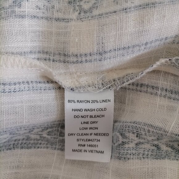 Monteau Los Angeles Womens Ivory V-Neck Cap Sleeve Front Pocket Jumpsuit Size S - Picture 7 of 7